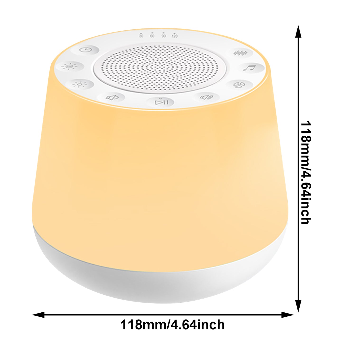 Multicolor Noise Machine with 32 Soothing Sounds Night Light
