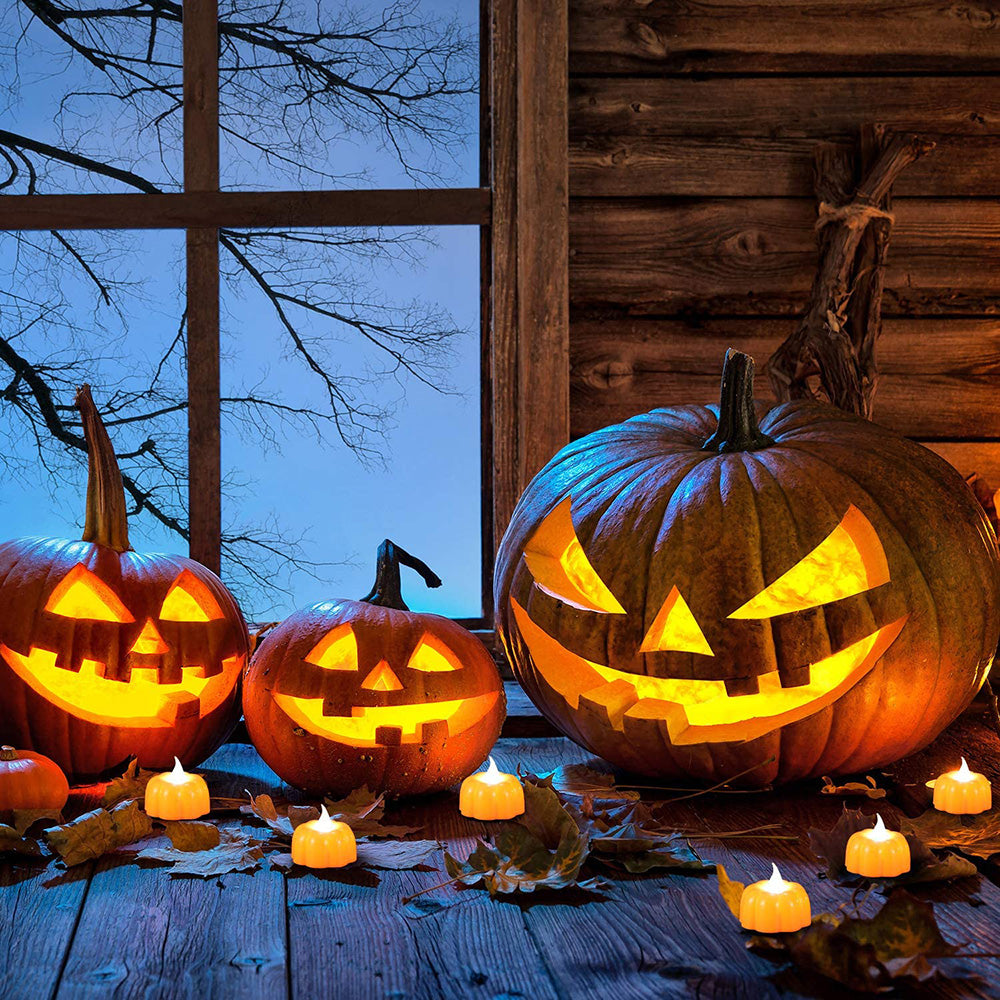 Luces LED de calabaza Jack-O'-Lantern