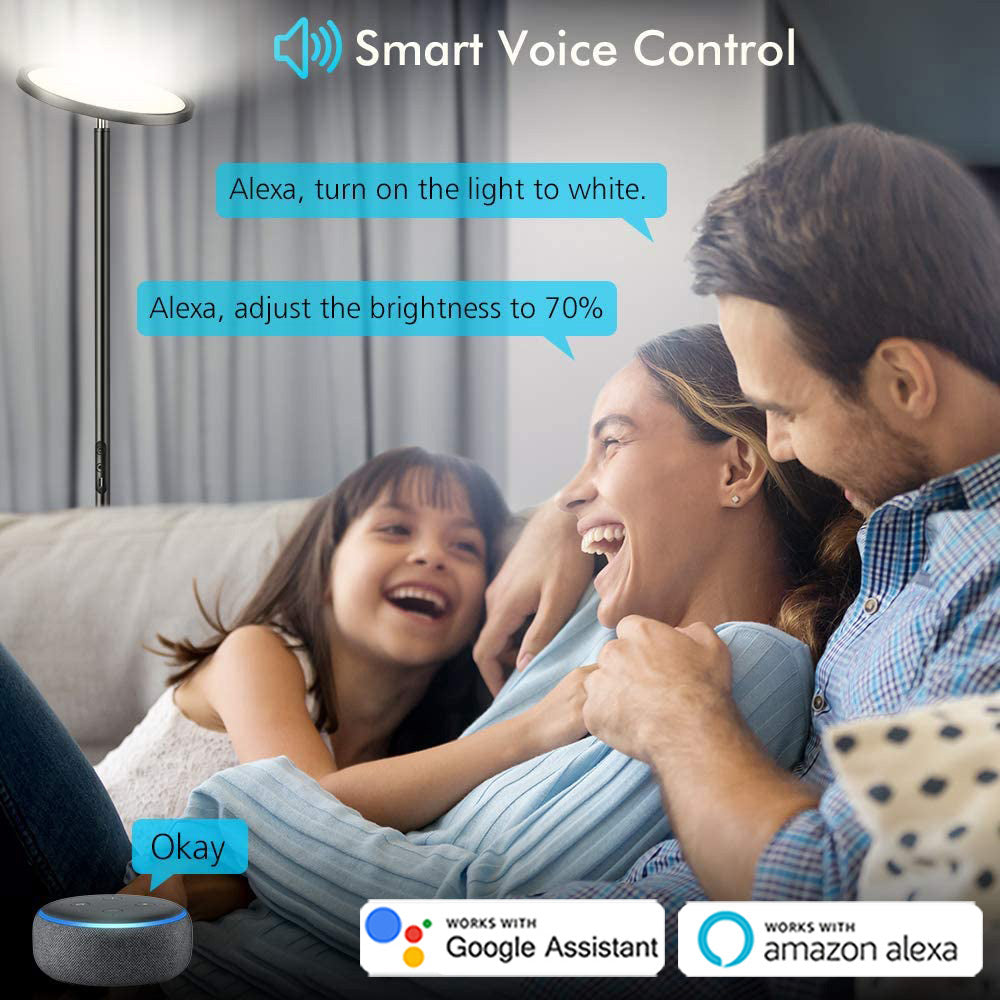 Intelligente Stehleuchte 2000 lm, ultrahell, dimmbar