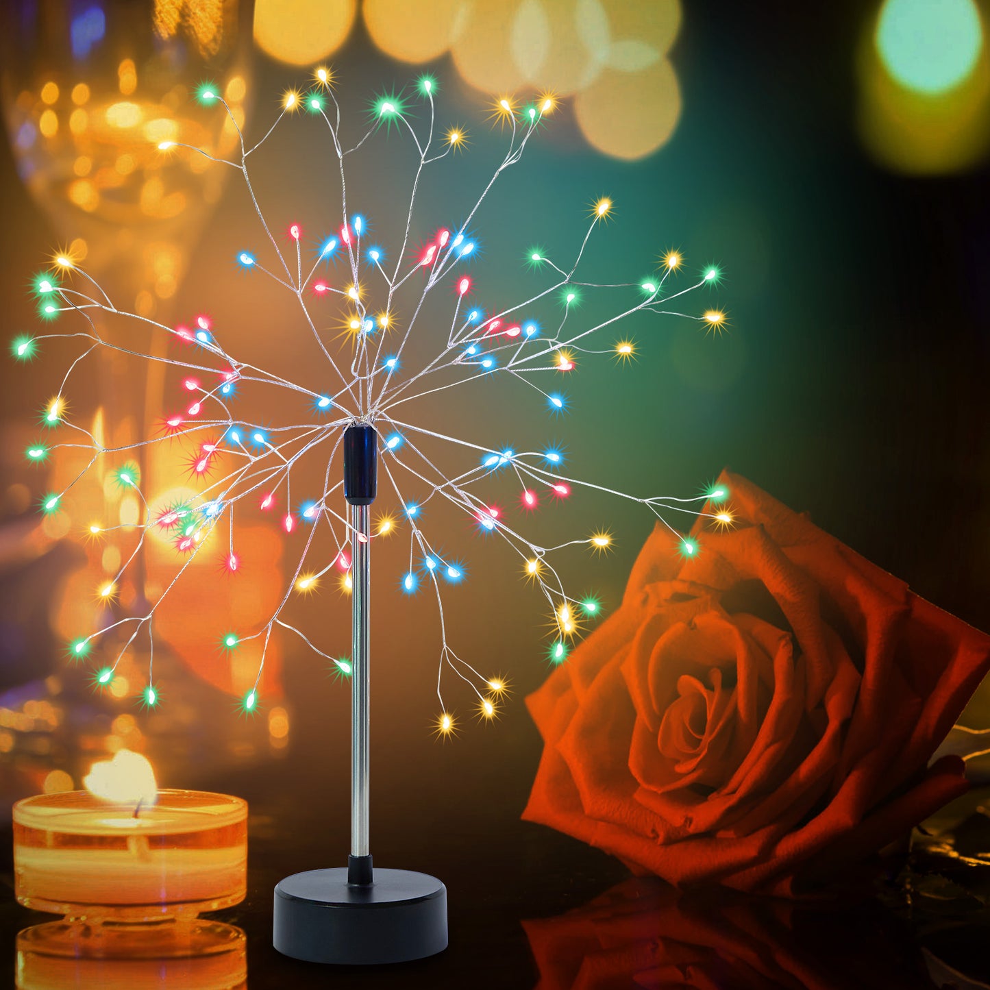 LED Firework Table Lights