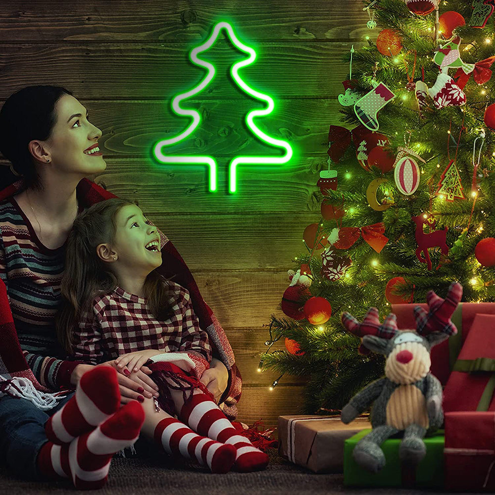 Christmas Jingle Bell Neon Sign Decor Light