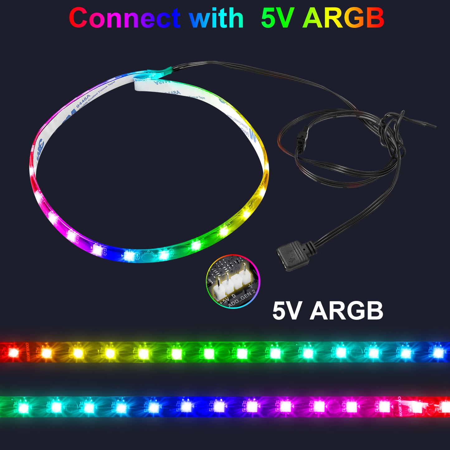 ARGB LED Strip for PC with 5V 3-pin
