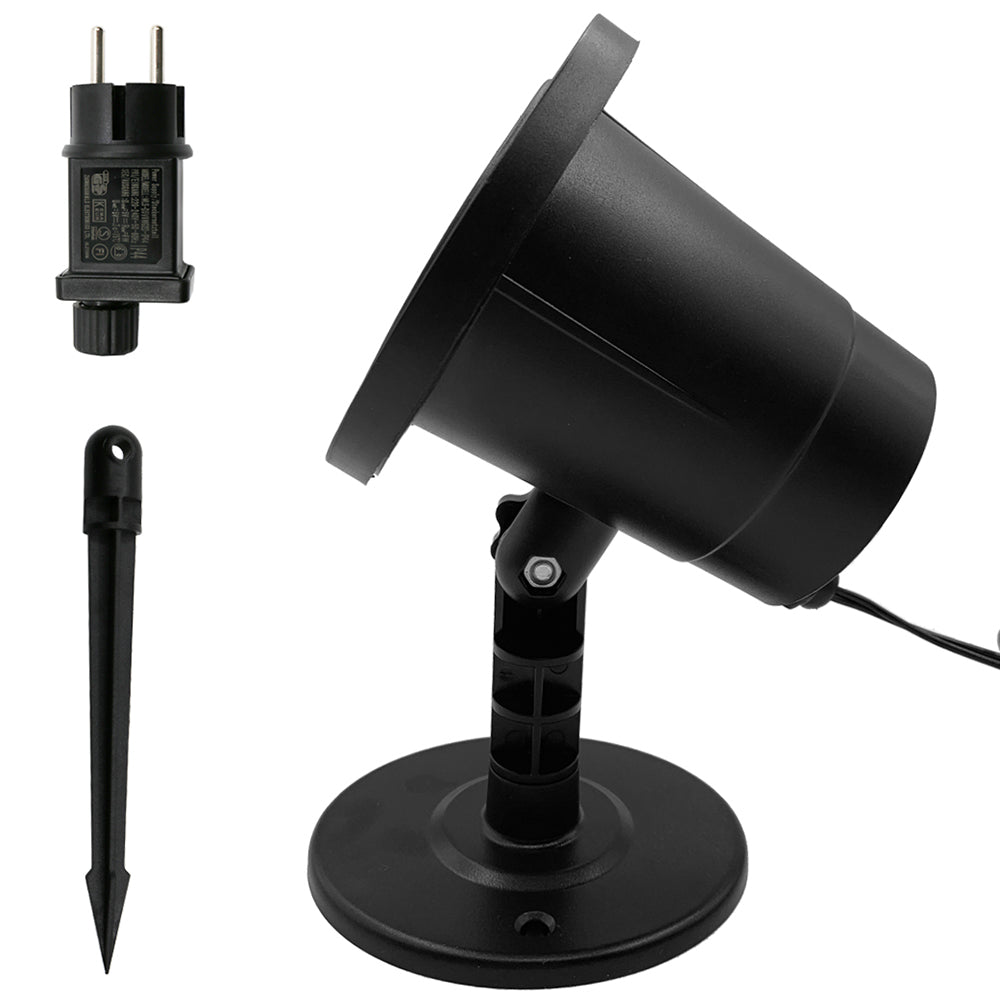 Proyector LED de copo de nieve navideño, luces giratorias, proyección de nevadas