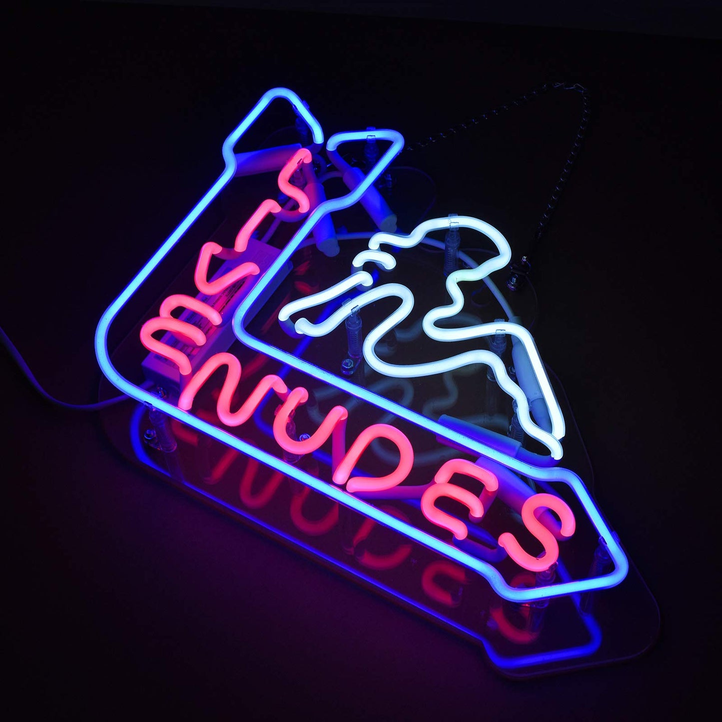 Live Nudes Neon Sign - Handmade Glass Neon Lights for Bar and Home Decor