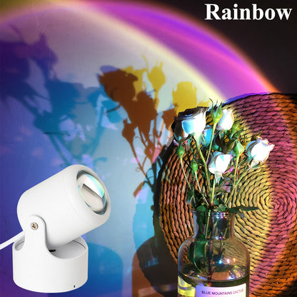 LED Sunset Rainbow Projection Light