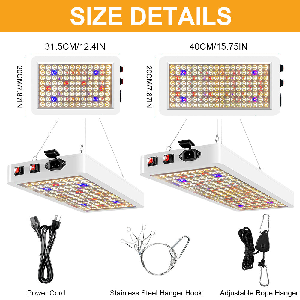 LED Grow Lamps Double Switch Veg and Bloom Sunlight Full Spectrum