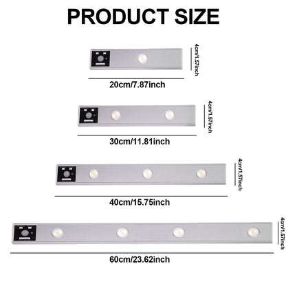 LED Motion Sensor Under Cabinet Light Sliver Shell