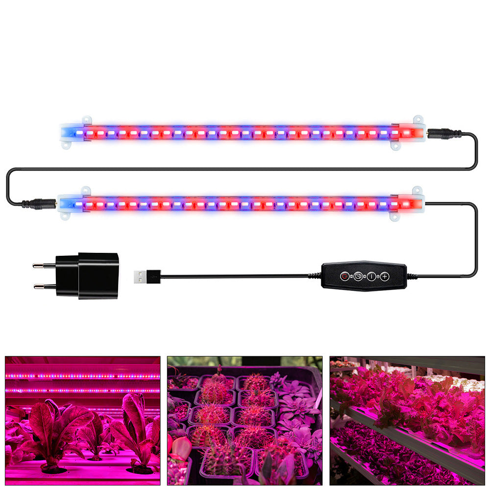 Tiras de luz de cultivo LED regulables de espectro completo