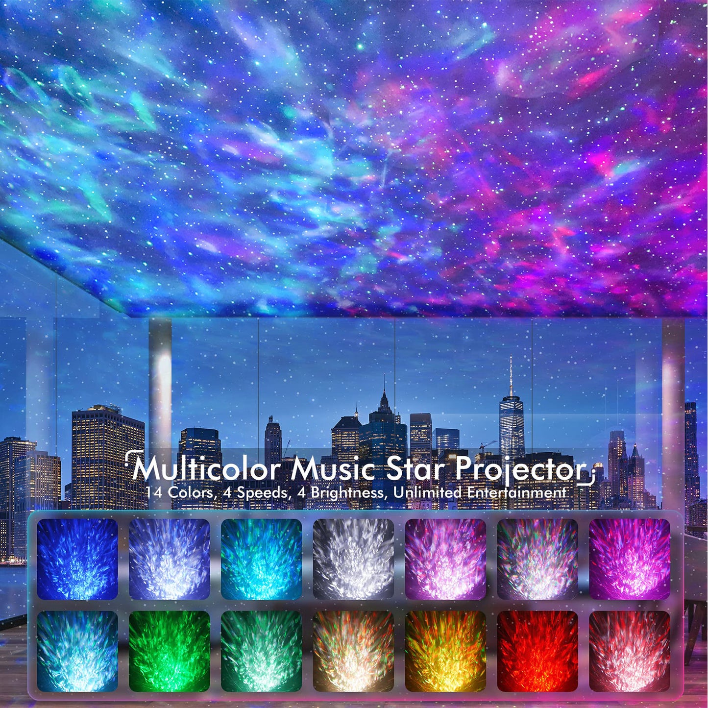 LED Star Galaxy Projector