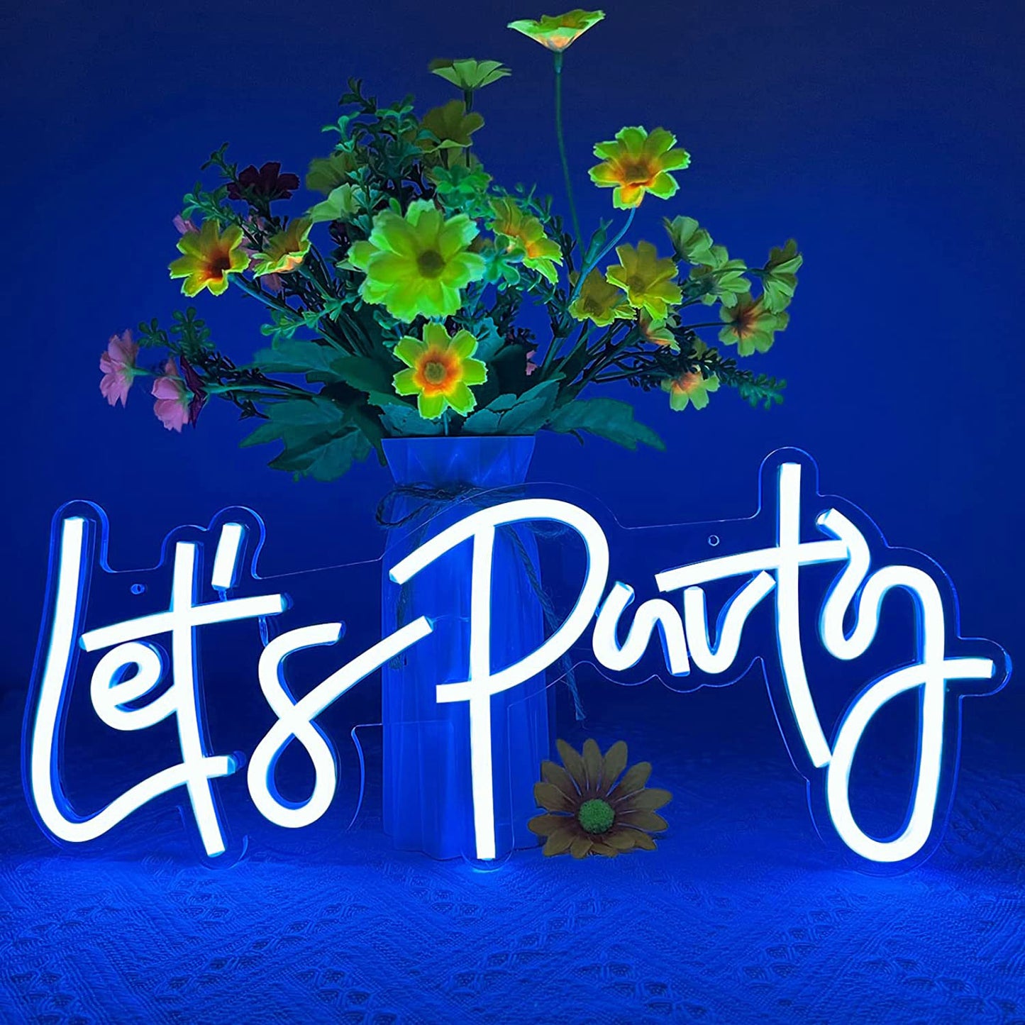 LED Neon Light Sign Let's Party