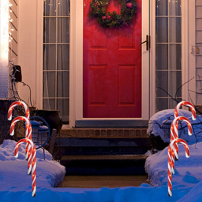 Christmas Candy Cane Pathway Lights