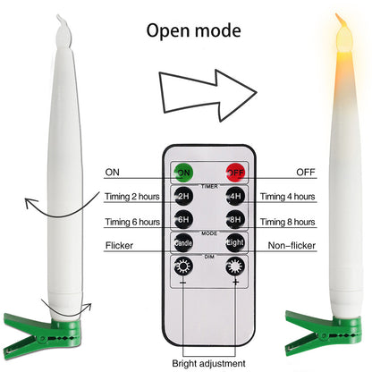 Bougies vacillantes flottantes sans gouttes à LED