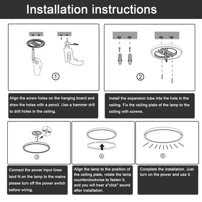 WIFI and Bluetooth Smart Led Ceiling Light Flush Mount