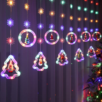 3M 100 LED Weihnachtsfenster-Vorhanglichter