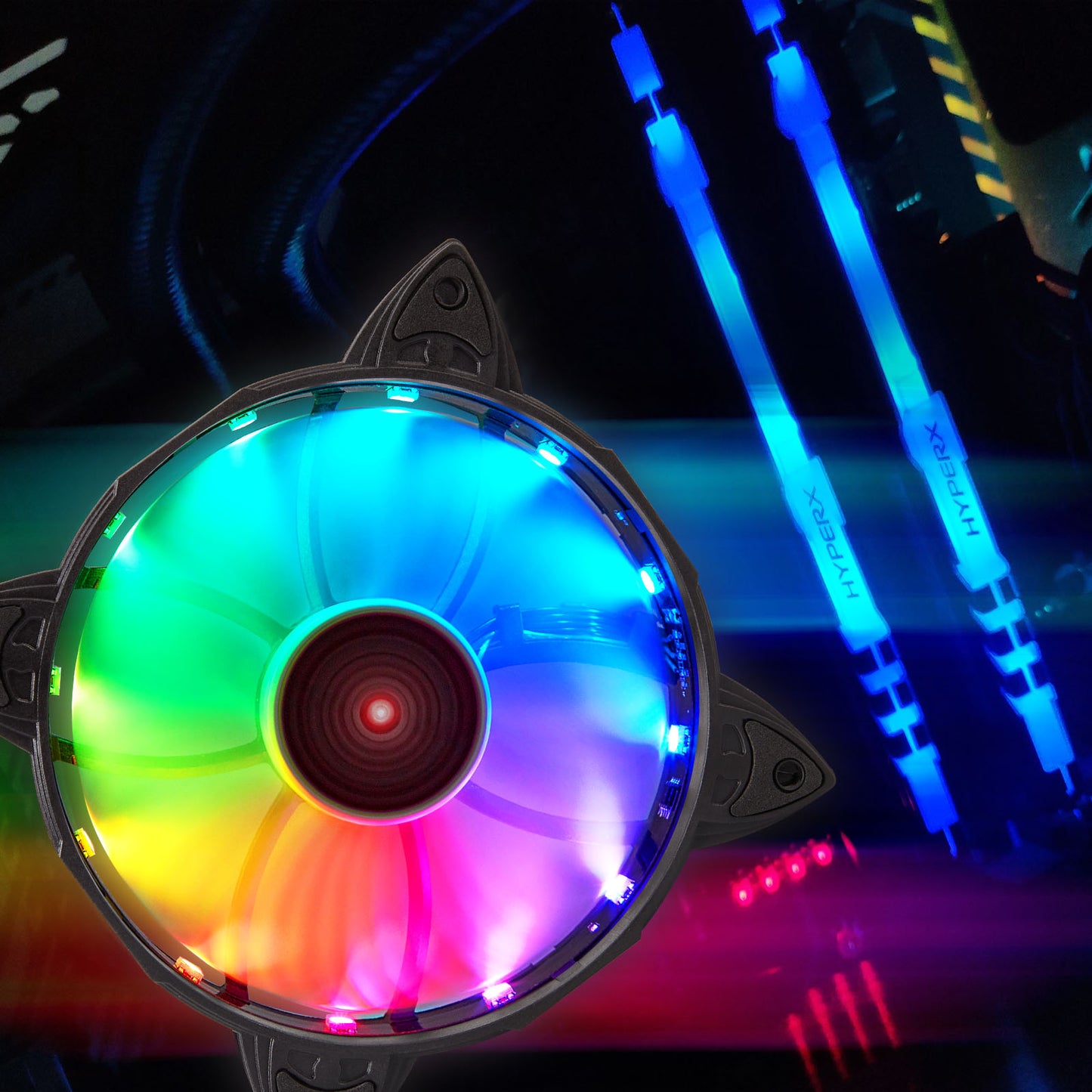 Ventilateur de refroidissement pour ordinateur LED RVB Dreamcolor