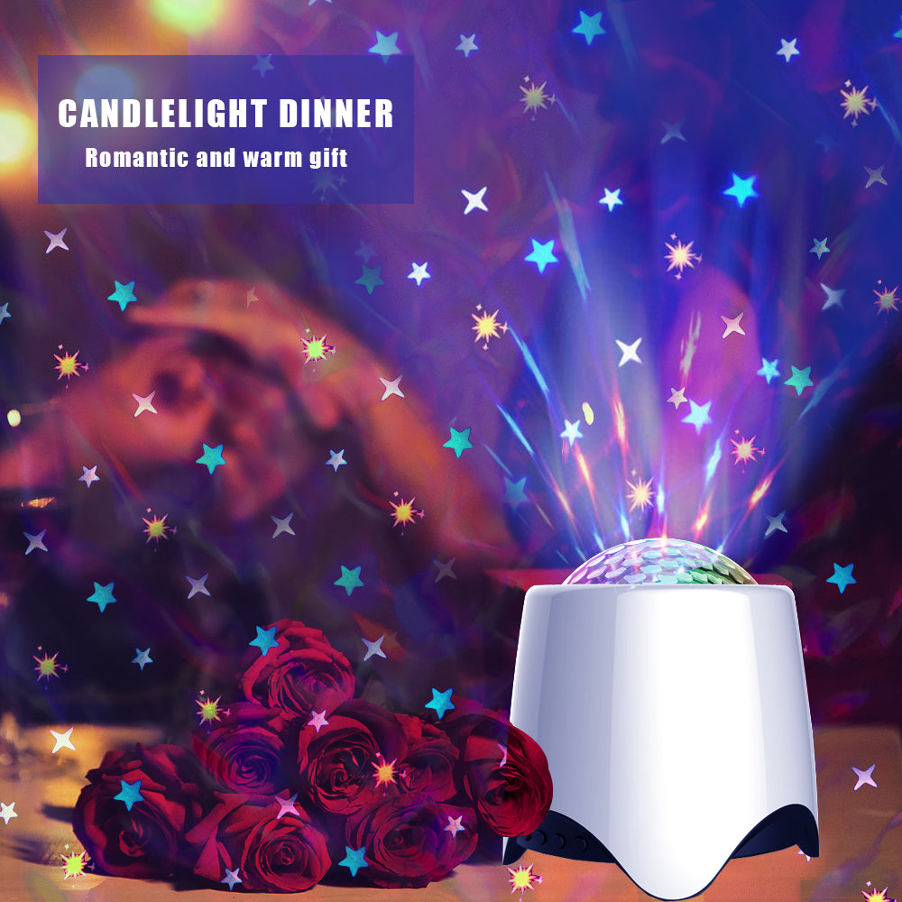 LED Star Wave Galaxy Projector Bluetooth Speaker