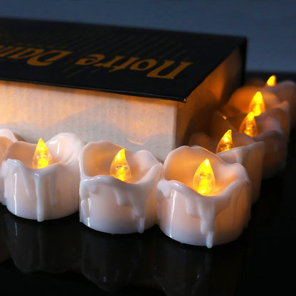 Bougies chauffe-plat LED vacillantes sans flamme