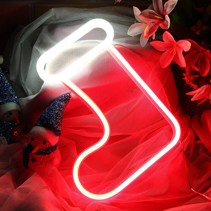 Christmas Jingle Bell Neon Sign Decor Light