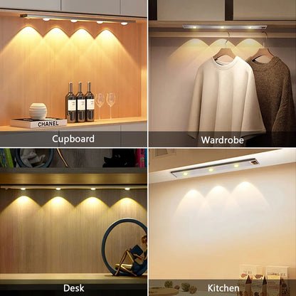 LED Motion Sensor Under Cabinet Light Sliver Shell