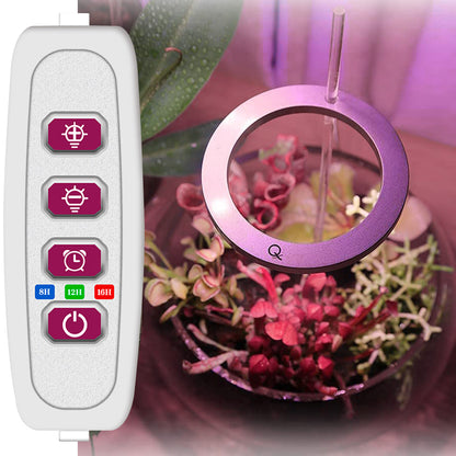 Full Spectrum USB LED Plant Grow Light-Pink