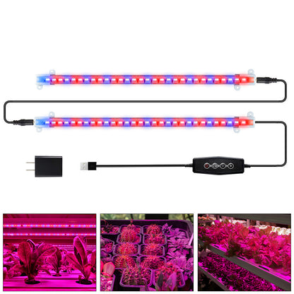 Tiras de luz de cultivo LED regulables de espectro completo