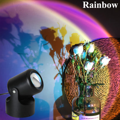 LED Sunset Rainbow Projection Light