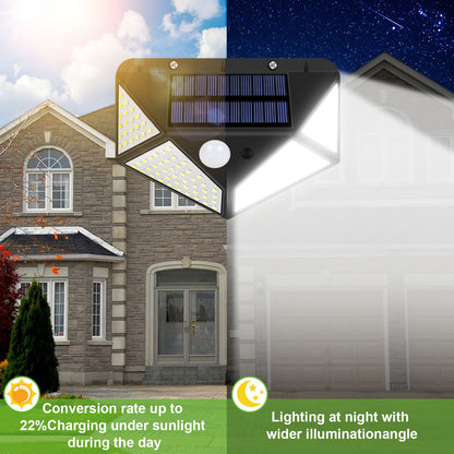 Solar-Bewegungsmelder-Außenleuchten mit 128 LEDs