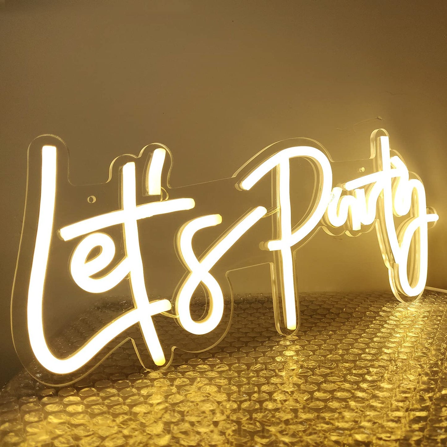 LED Neon Light Sign Let's Party