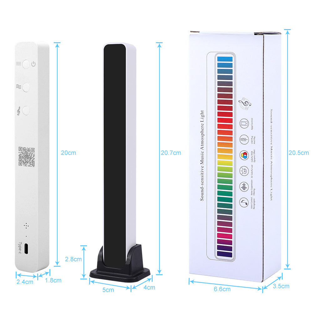 Barra de luz LED RGB Bluetooth APP Control sincronización de música