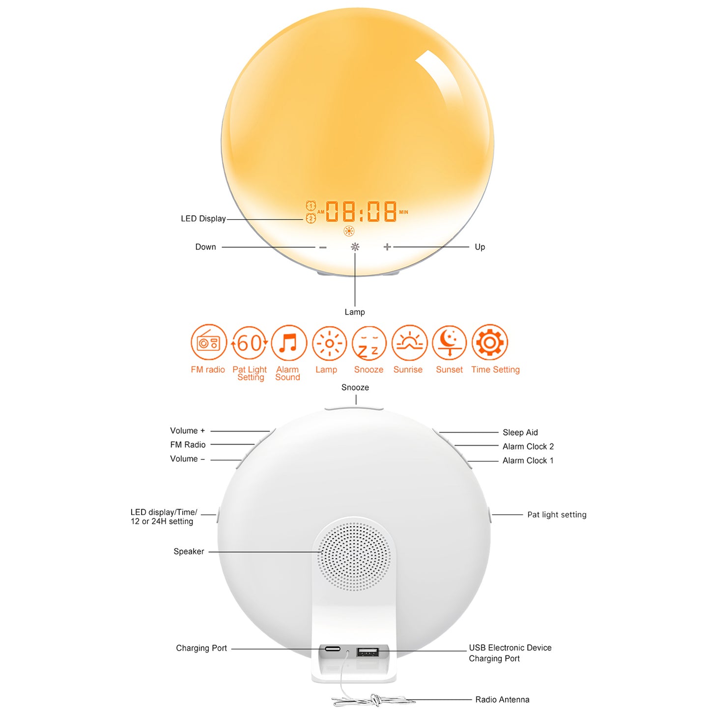 Sunrise Alarm Clock Wake up Light