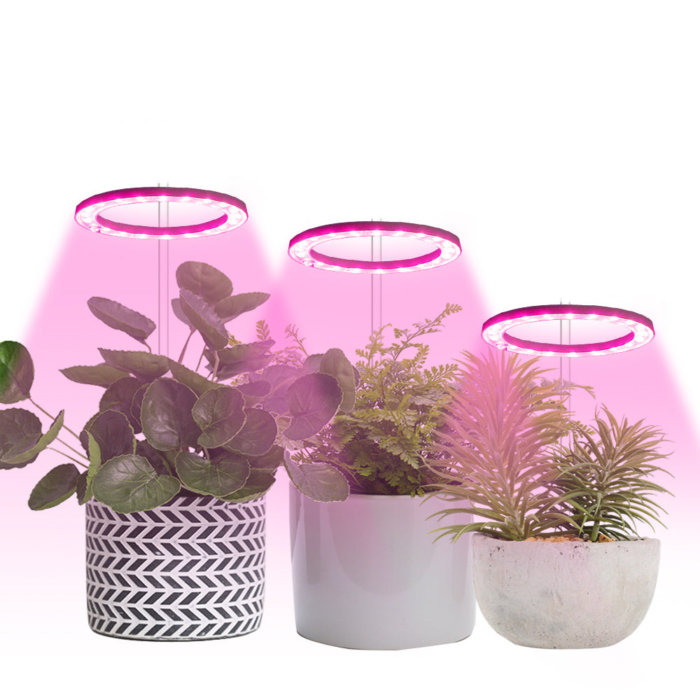 Luz LED para cultivo de plantas USB de espectro completo, color rosa