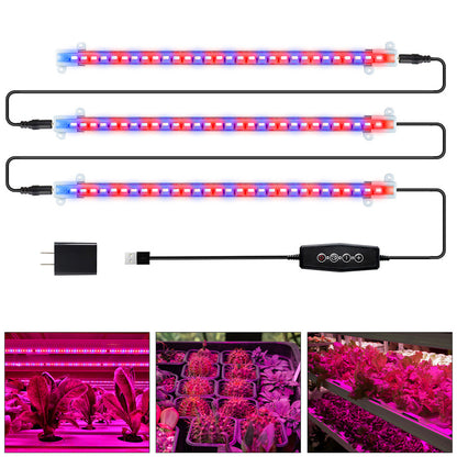 Tiras de luz de cultivo LED regulables de espectro completo