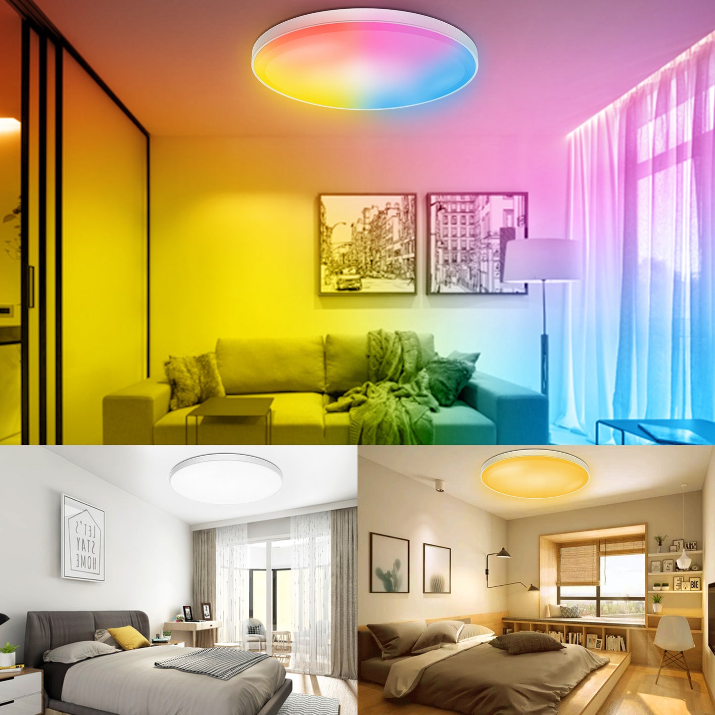 Luz de techo inteligente RGB