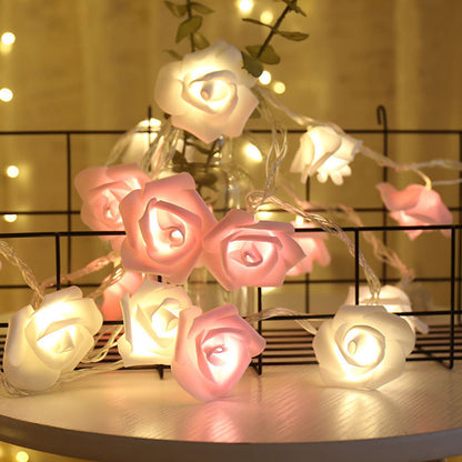 Guirlande Lumineuse Fée Fleur Rose