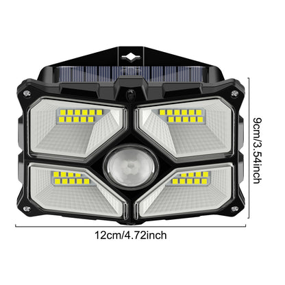 Luces solares al aire libre con sensor de movimiento inalámbrico de 40 LED