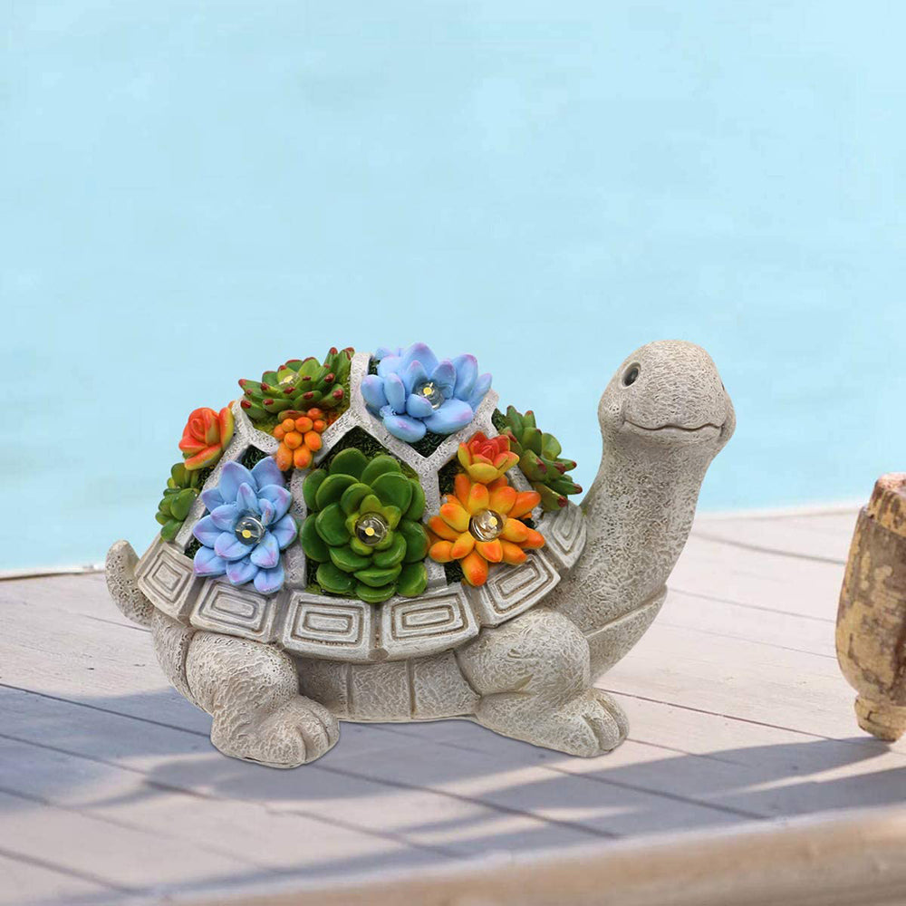 Waterproof Solar Garden Animal & Statue Resin Figurine Lights