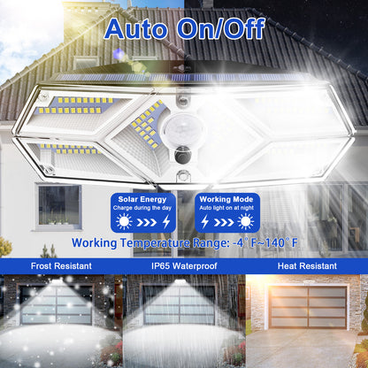 Outdoor LED Solar Motion Sensor Wall Lights