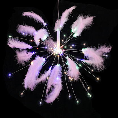 Luces de cadena Starburst de plumas