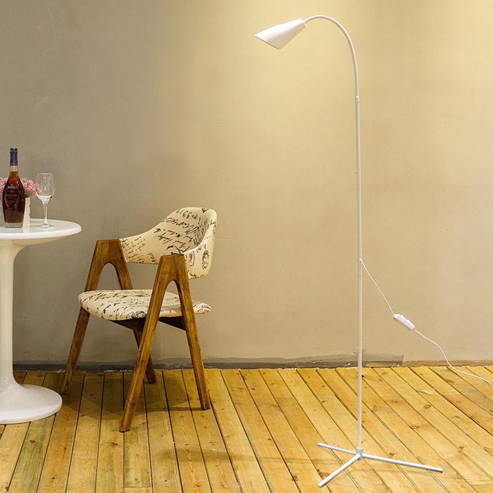 Gooseneck LED Floor Lamp Dimmable Modern Reading Lamp