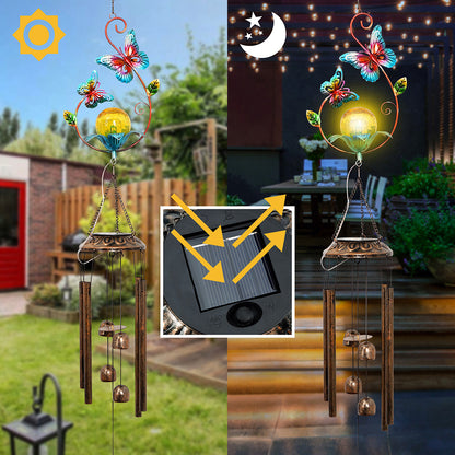 Solar Outdoor Wind Chimes Patio Lights