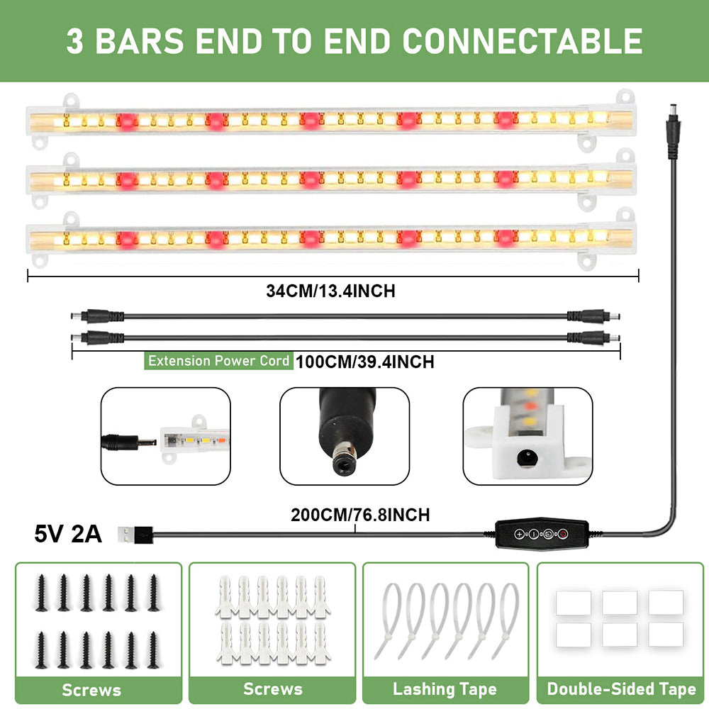 LED Grow Light Strips 3500K Full Spectrum Sunlight