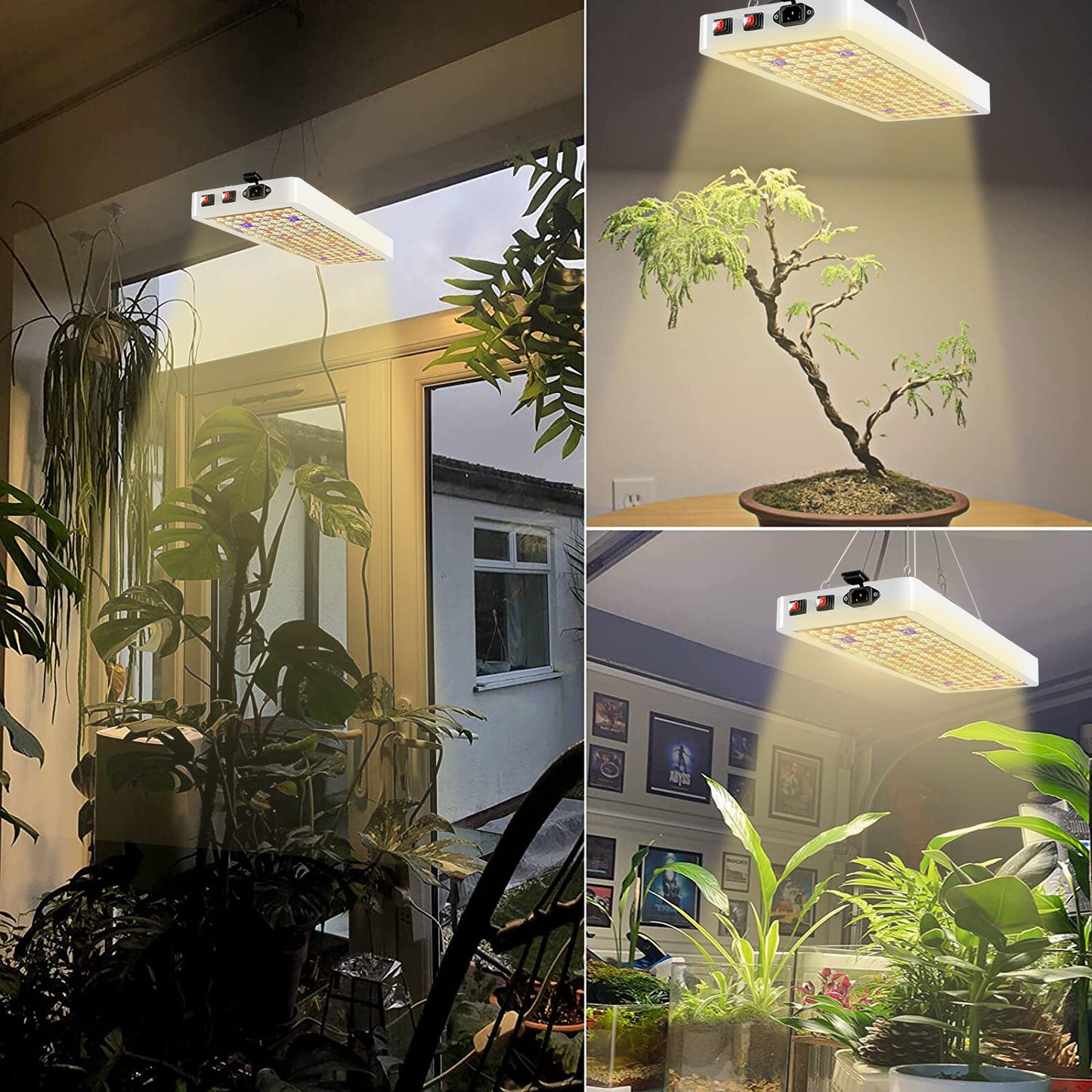 LED Grow Lamps Double Switch Veg and Bloom Sunlight Full Spectrum