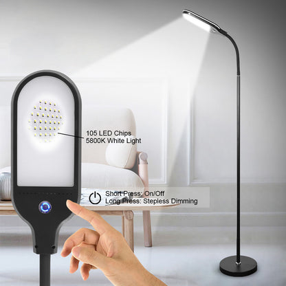 12W LED Floor Lamp Dimmable Modern Reading Lamp