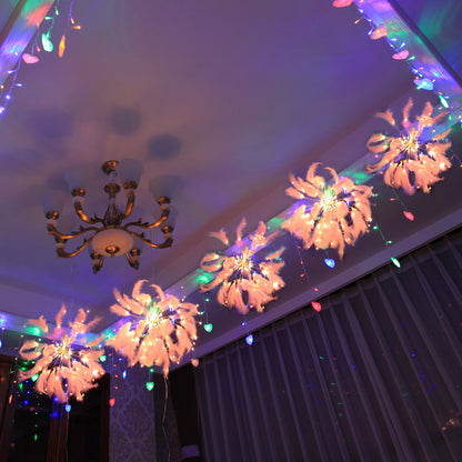 Feather Starburst String Lights