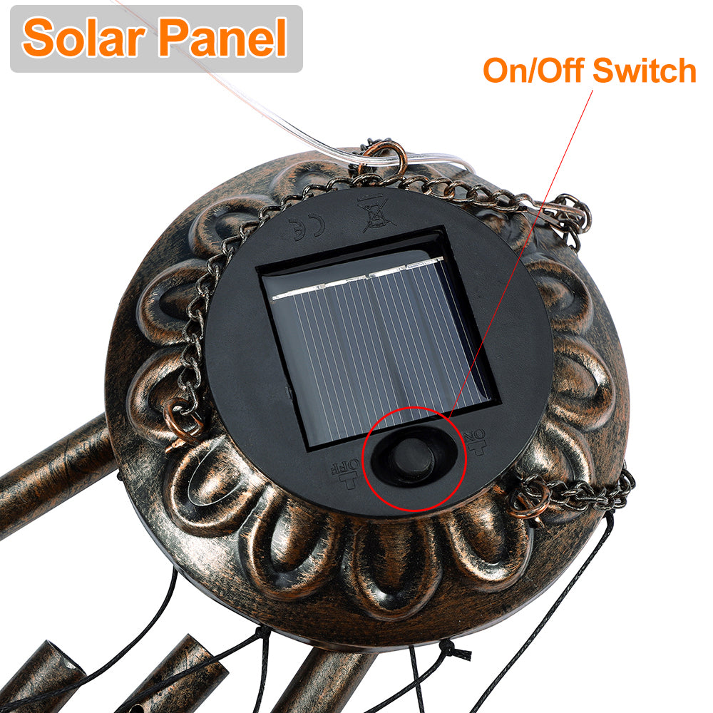 Solar-Windspiel für den Außenbereich, Terrassenbeleuchtung