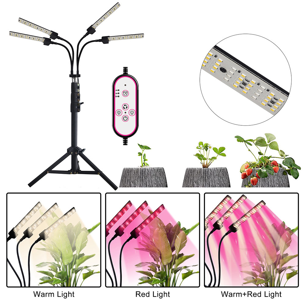 Lampe LED pour plantes à spectre complet avec trépied