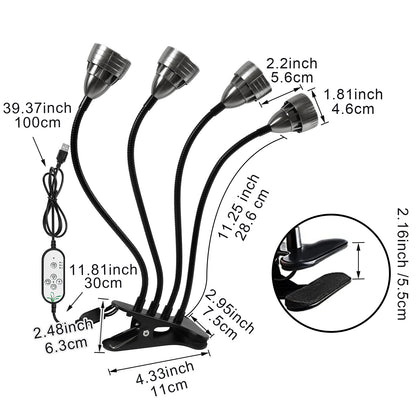 Clip-on LED Plant Lights