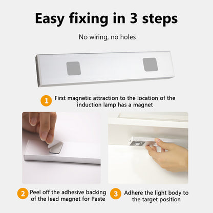 LED Motion Sensor Under Cabinet Light Sliver Shell