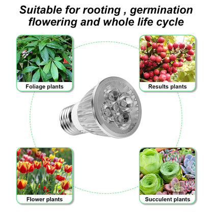 5W-18W High Brightness Full Spectrum LED Grow Light Bulb