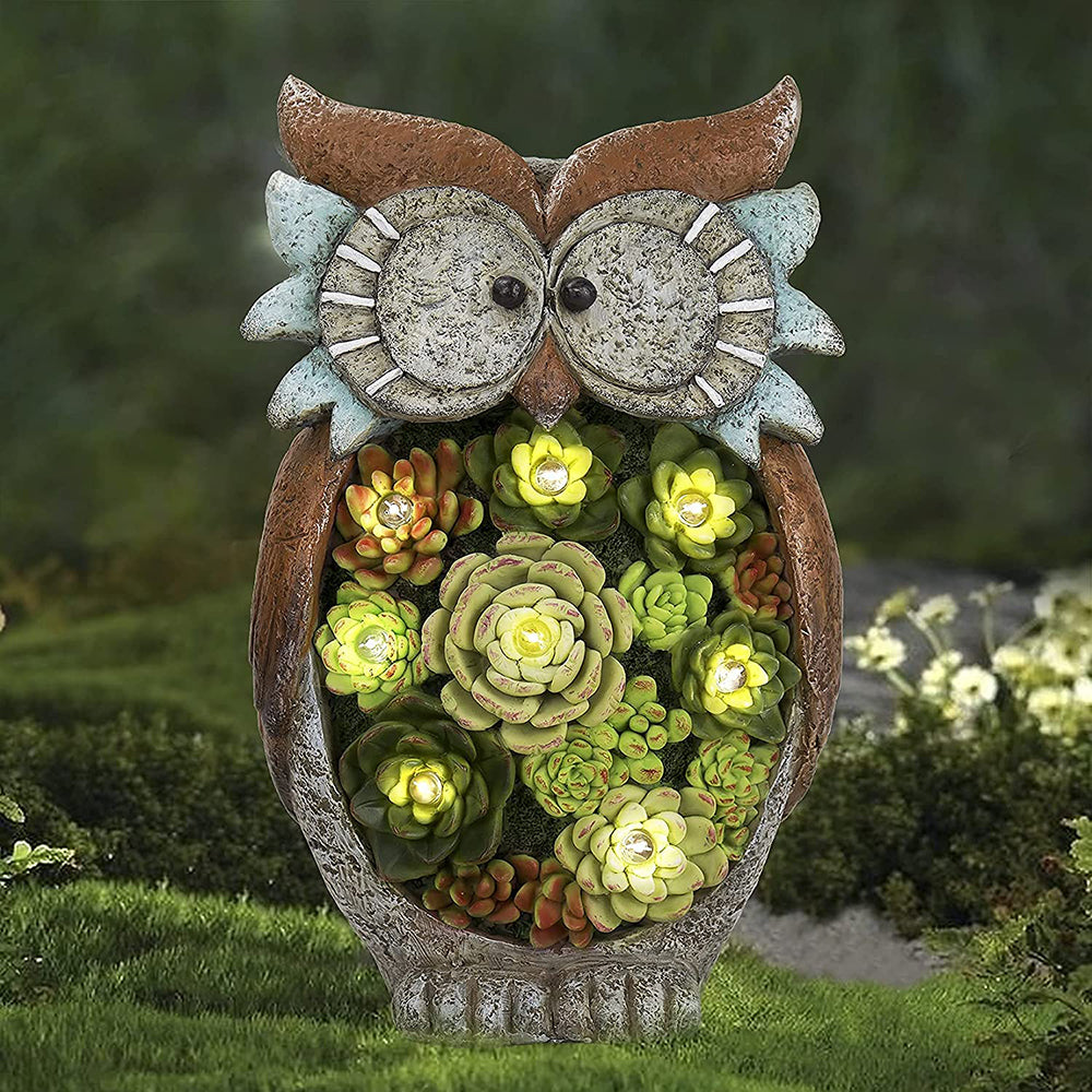 Waterproof Solar Garden Animal & Statue Resin Figurine Lights